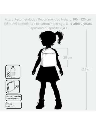 MOCHILA ADAP. 28CM. ROLL ROAD HAPPY PETS OWL